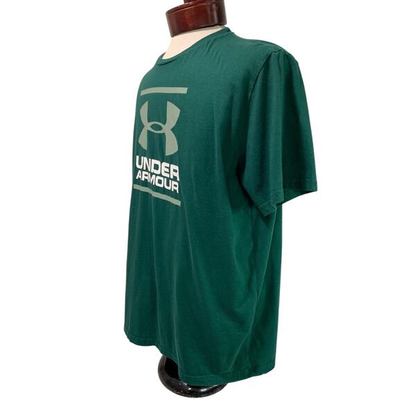 XL Under Armour Mens Green Global Foundation Tshirt Loose Fit - Picture 3 of 8